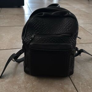 Beautiful black leather backpack by ash